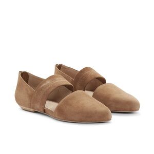 Eileen Fisher Hall Flat Suede Tan Pointed Toe Size 8